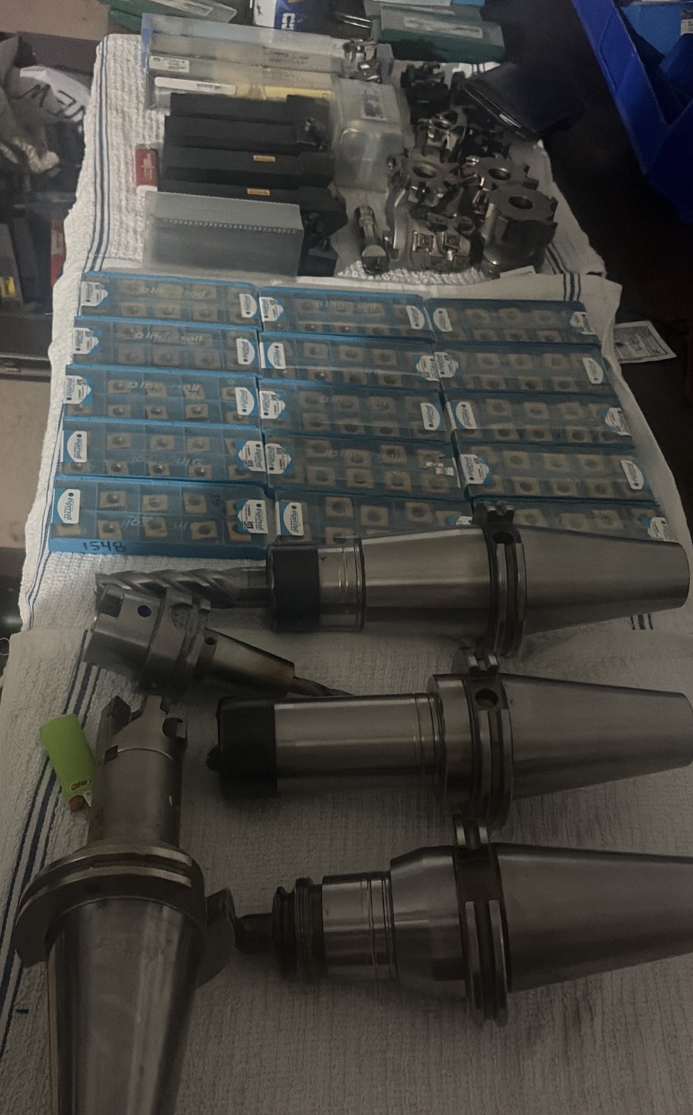 🔥 Huge Lot Of Machinist Tools / Drills / Cat 50 / Lathe / New And Used