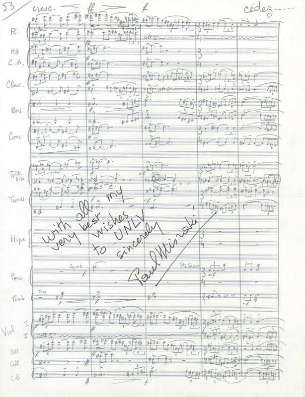 COMPOSER AUTOGRAPHED SCORE SCARCE JEAN RENOIR ORSON WELLES FRENCH PAUL MISRAKI COMPOSER AUTOGRAPHED SCORE SCARCE JEAN RENOIR ORSON WELLES FRENCH PAUL MISRAKI