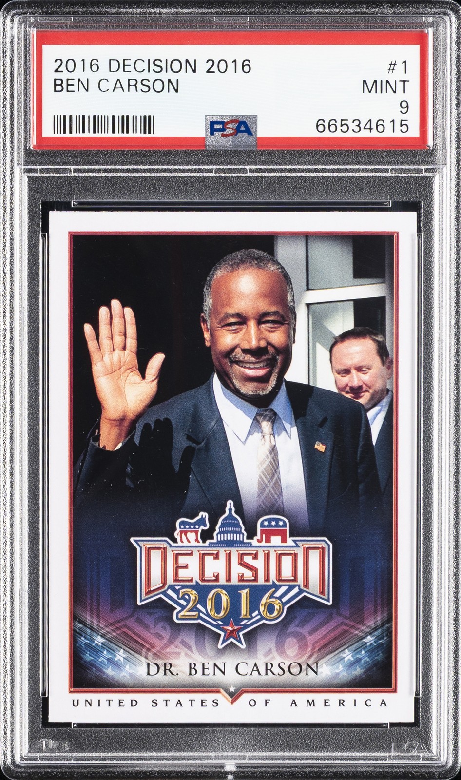 2016 DECISION 2016 #1 BEN CARSON PSA 9