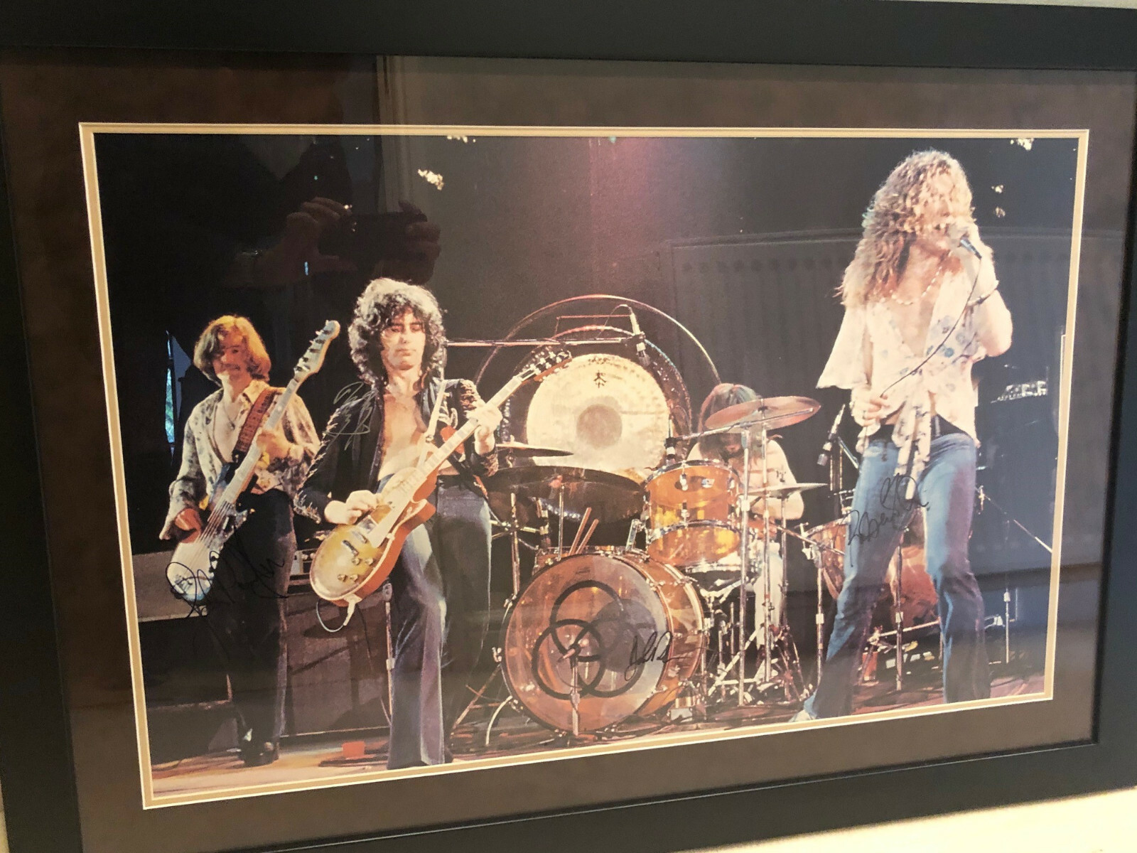 Led Zeppelin signed poster Jimmy Page Robert Plant John Paul Jones John Bonham Led Zeppelin signed poster Jimmy Page Robert Plant John Paul Jones John Bonham