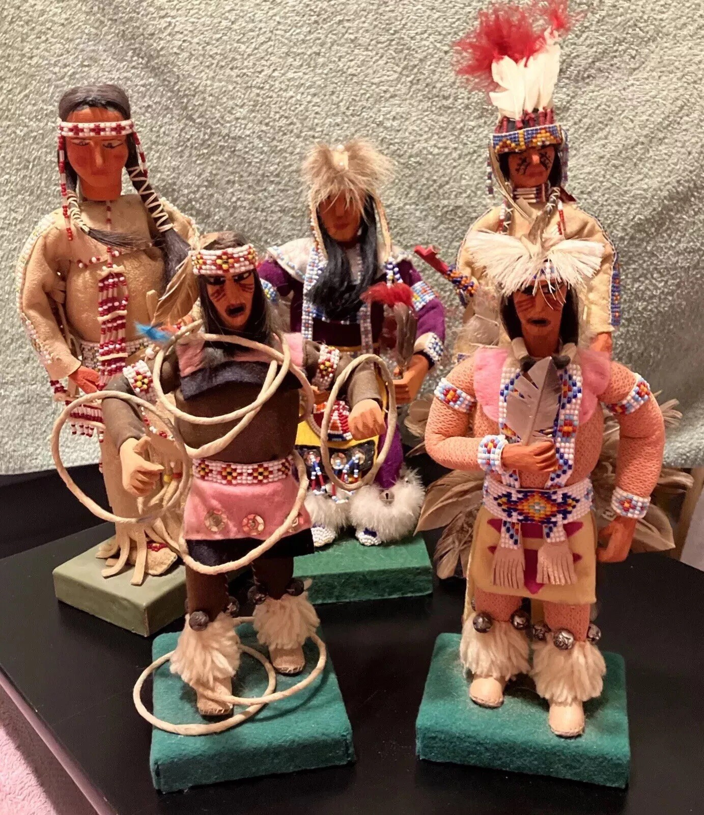 EXTREMELY RARE Native American Oglala Lakota Sioux Tribe Dolls Fast Horse Signed EXTREMELY RARE Native American Oglala Lakota Sioux Tribe Dolls Fast Horse Signed