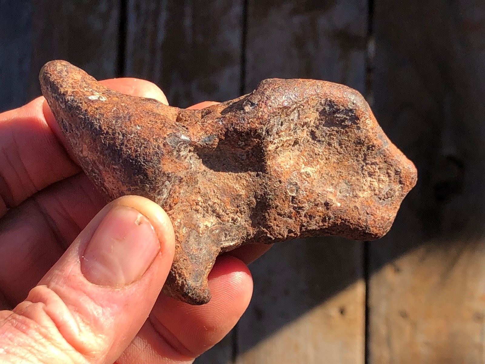 BEAUTIFUL, RARE LARGE 364 gram TAZA IRON METEORITE SCULPTED SHAPE NATURAL PATINA