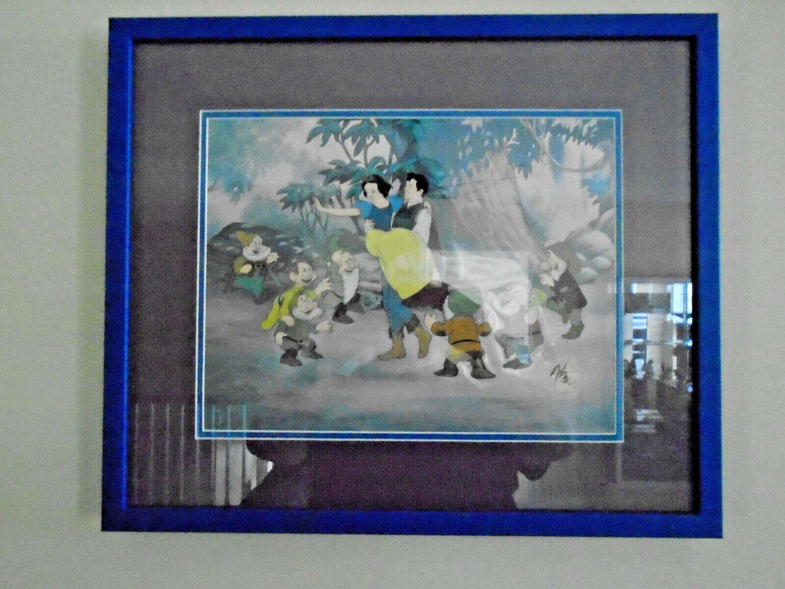 Walt Disney's Snow White & Seven Dwarfs 50th Anniversary Hand Painted Movie Cel 