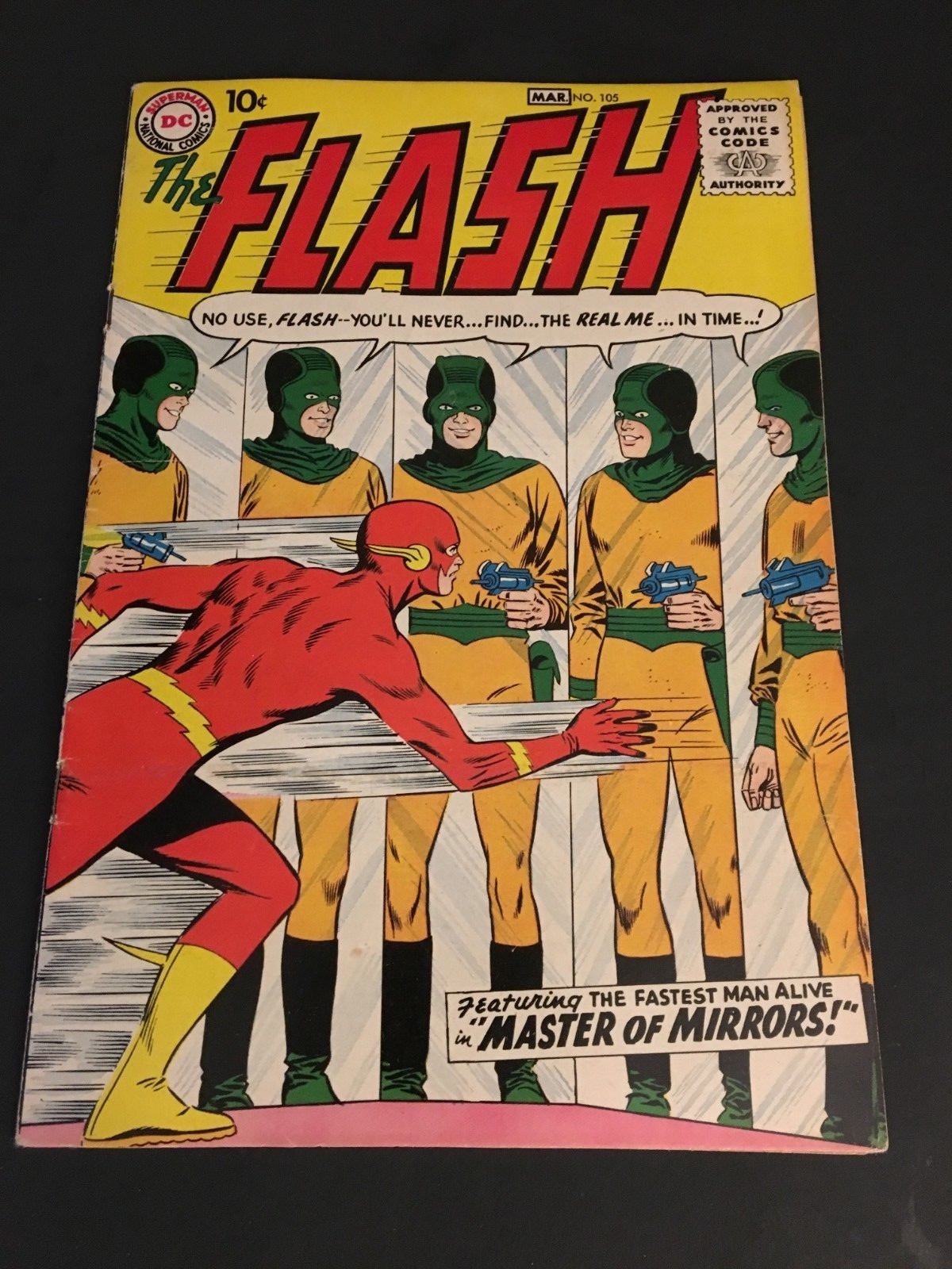 THE FLASH #105 8.5 VF+ 1ST APP SILVER-AGE FLASH IN TITLE DC COMICS 1959 THE FLASH #105 8.5 VF+ 1ST APP SILVER-AGE FLASH IN TITLE DC COMICS 1959