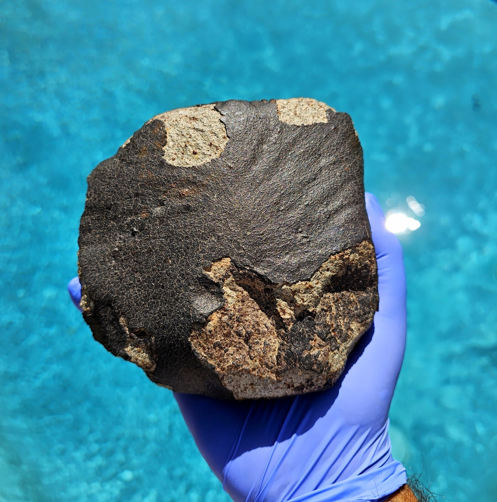 Meteorite**NWA Unc.; Flight Oriented Individual**2,175 grams, W/ Flow Lines