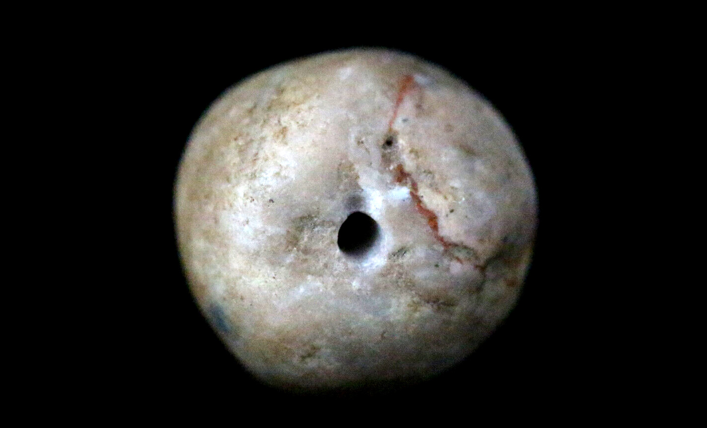 Rarest Gandhara Empire Ancient Agate Bead 16mm - Historical Artifact #A115 Rarest Gandhara Empire Ancient Agate Bead 16mm - Historical Artifact #A115