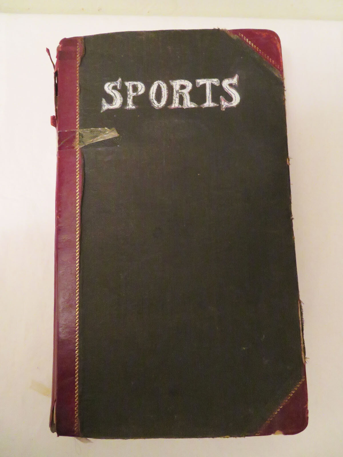 Antique Vtg Sports Scrapbook Ledger Early 1900s Football Boxing Baseball News