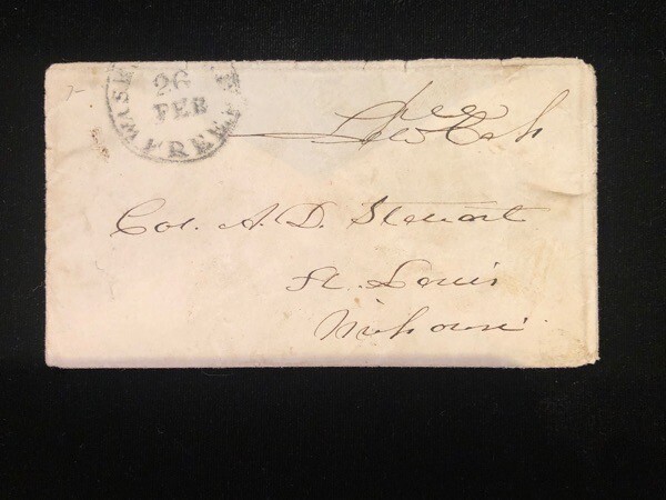 D.C. WASHINGTON STAMPLESS COVER FREE FRANK LEWIS CASS D.C. WASHINGTON STAMPLESS COVER FREE FRANK LEWIS CASS