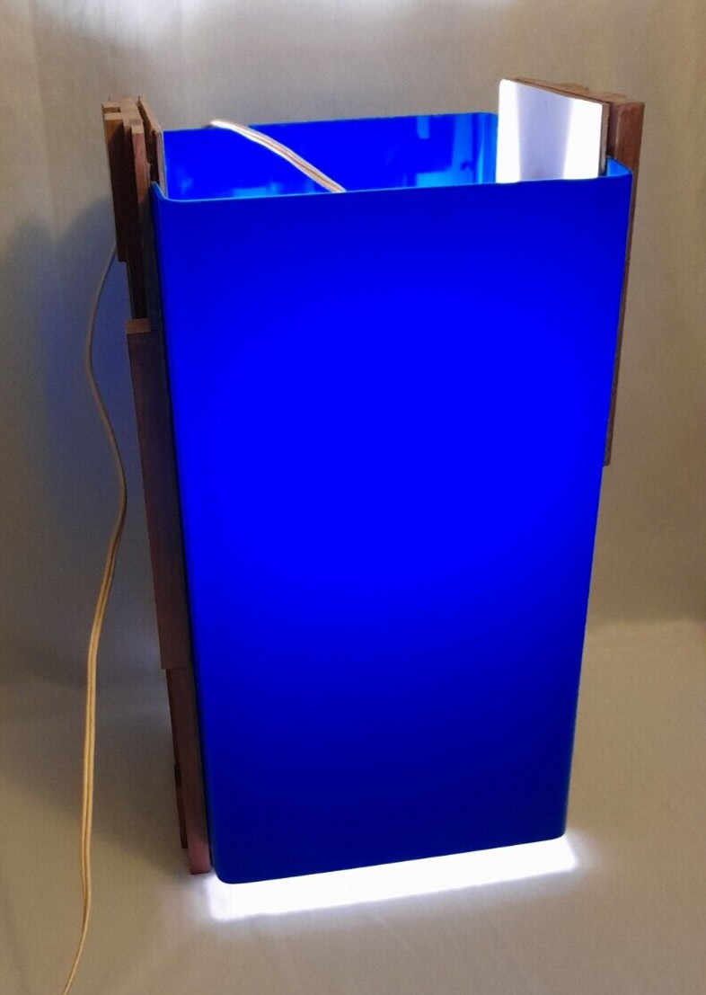 MCM Percival Lafer Brazilian hardwood and acrylic table lamp circa 1960s MCM Percival Lafer Brazilian hardwood and acrylic table lamp circa 1960s