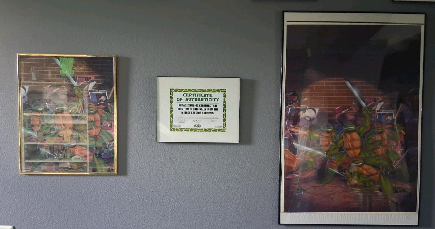 TMNT THE MOVIE 1ST PROMO POSTER ORIGINAL COLOR PROOF ART W COA 🔥1 Of 1🔥 TMNT THE MOVIE 1ST PROMO POSTER ORIGINAL COLOR PROOF ART W COA 🔥1 Of 1🔥