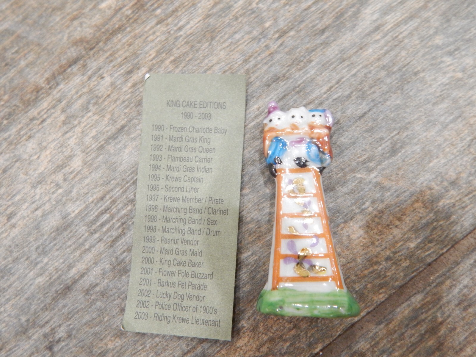 NEW Haydel's Artist Proof King Cake Doll 2013 Children In Ladder Seat NOLA NEW Haydel's Artist Proof King Cake Doll 2013 Children In Ladder Seat NOLA
