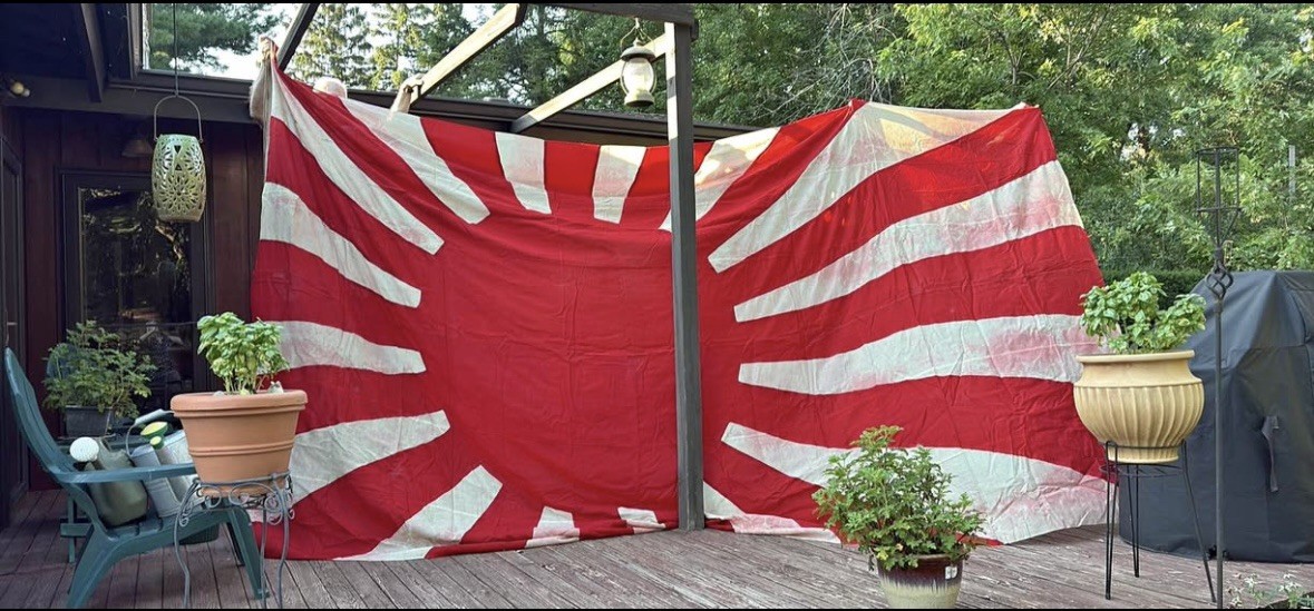 1892 US Navy Yard New York Brooklyn Japanese Battleship Flag IJN Meiji Era Rare 1892 US Navy Yard New York Brooklyn Japanese Battleship Flag IJN Meiji Era Rare