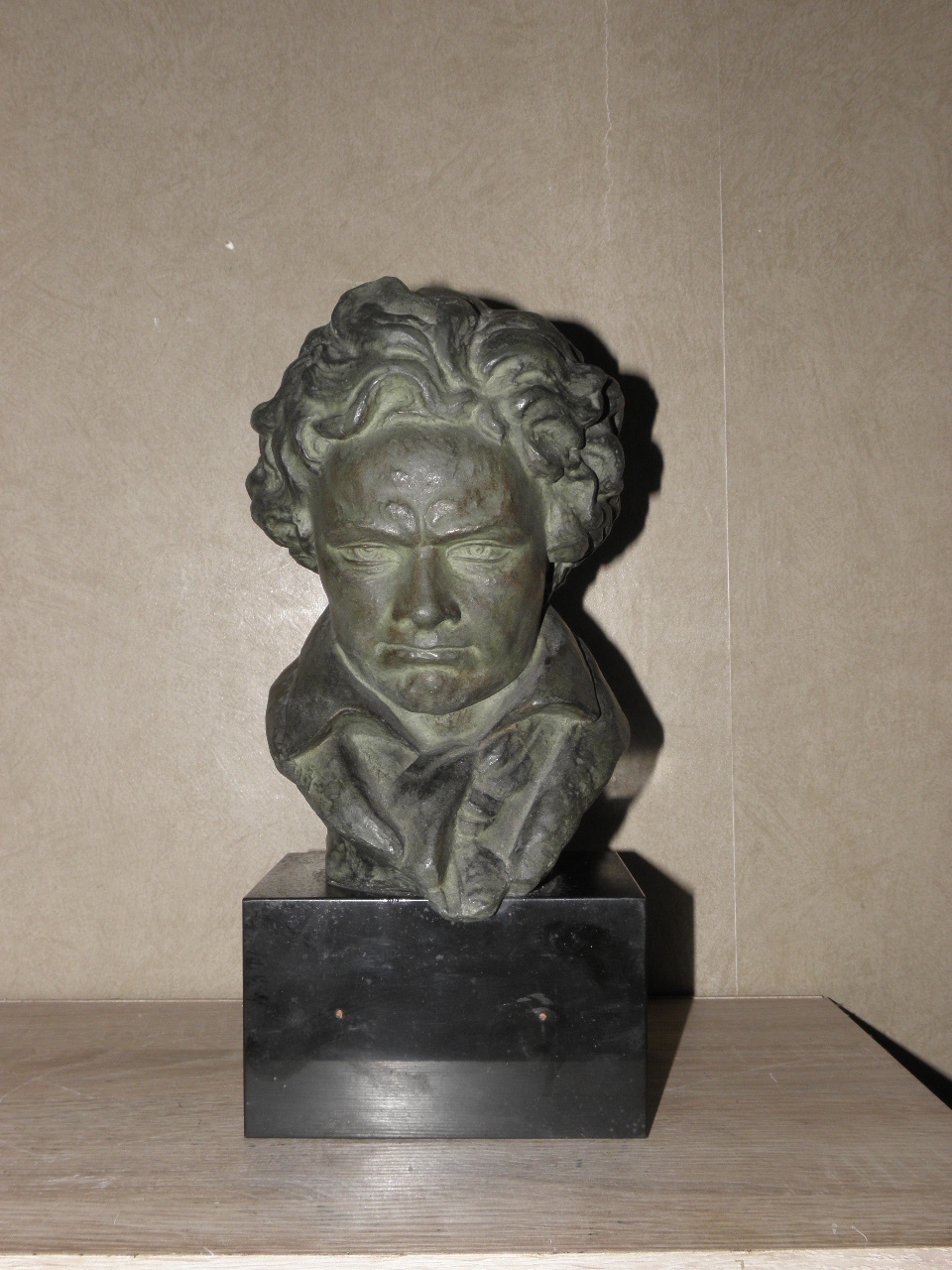 Nice mounted bronze bust of Beethoven signed A. Veriac buste marble old vintage Nice mounted bronze bust of Beethoven signed A. Veriac buste marble old vintage