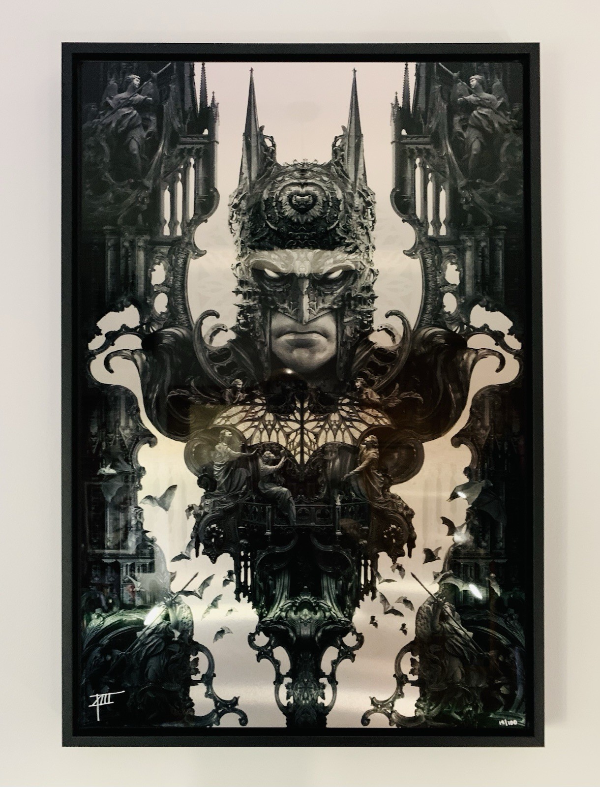 Gotham City's Shadow: Batman Variant - Sideshow Art Print/2023 Con Exclusive Gotham City's Shadow: Batman Variant - Sideshow Art Print/2023 Con Exclusive