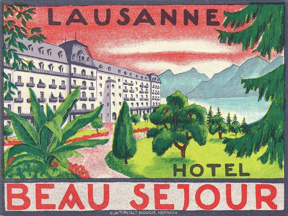 POSTER POSTER LAUSANNE HOTEL BEAU SEJOUR POSTER POSTER LAUSANNE HOTEL BEAU SEJOUR