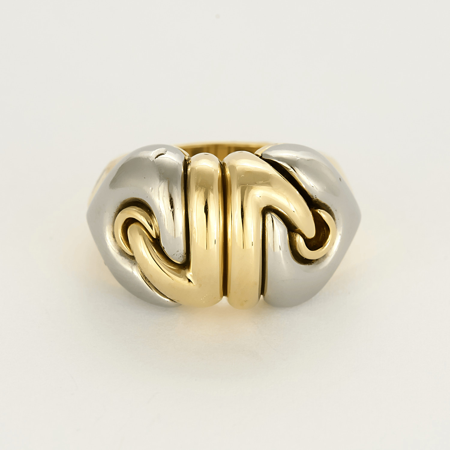 BULGARI - Double Heart - Two Gold Ring BULGARI - Double Heart - Two Gold Ring