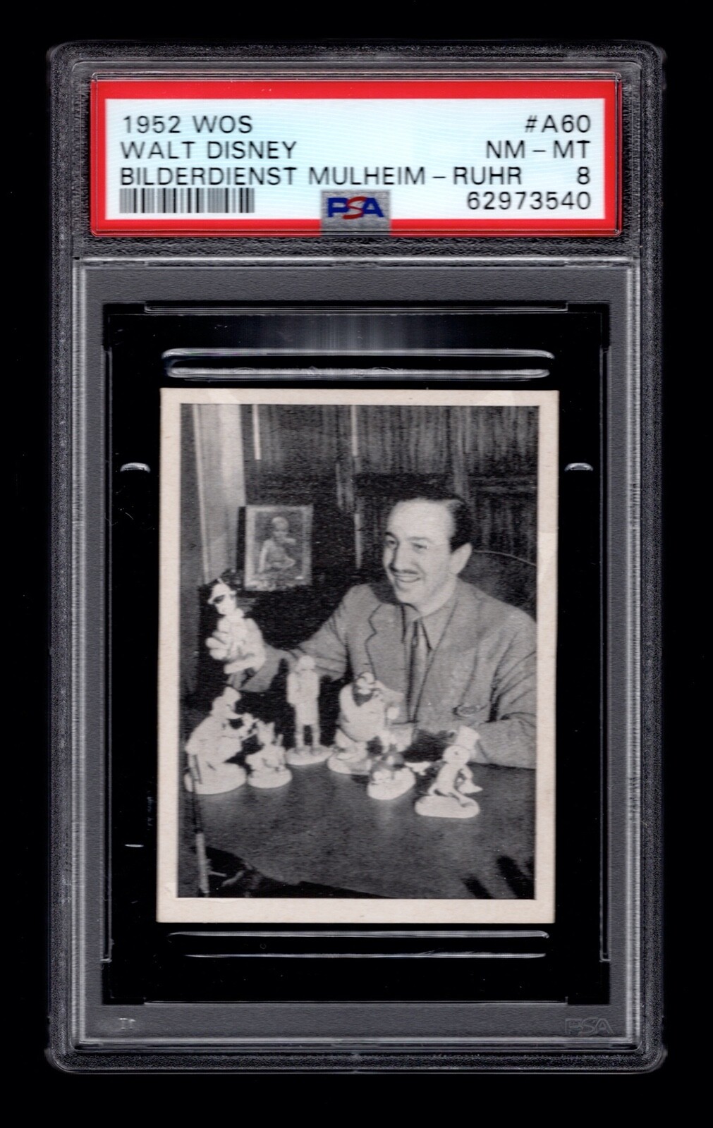 PSA 8 WALT DISNEY 1952 Trade Card #A60 THE HIGHEST EVER GRADED 1 of 1 PSA 8 WALT DISNEY 1952 Trade Card #A60 THE HIGHEST EVER GRADED 1 of 1