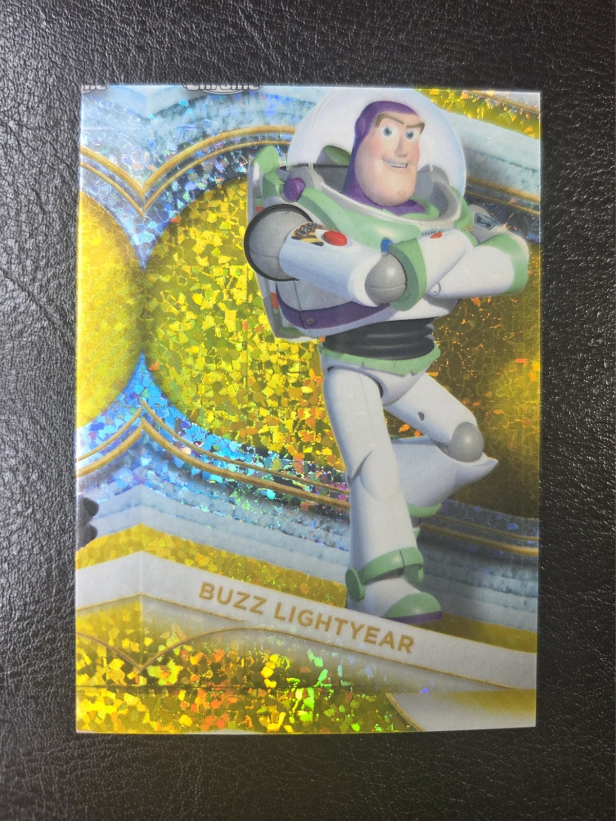 *MISCUT* 2025 Topps Chrome Disney Buzz Lightyear Yellow Mini Diamonds