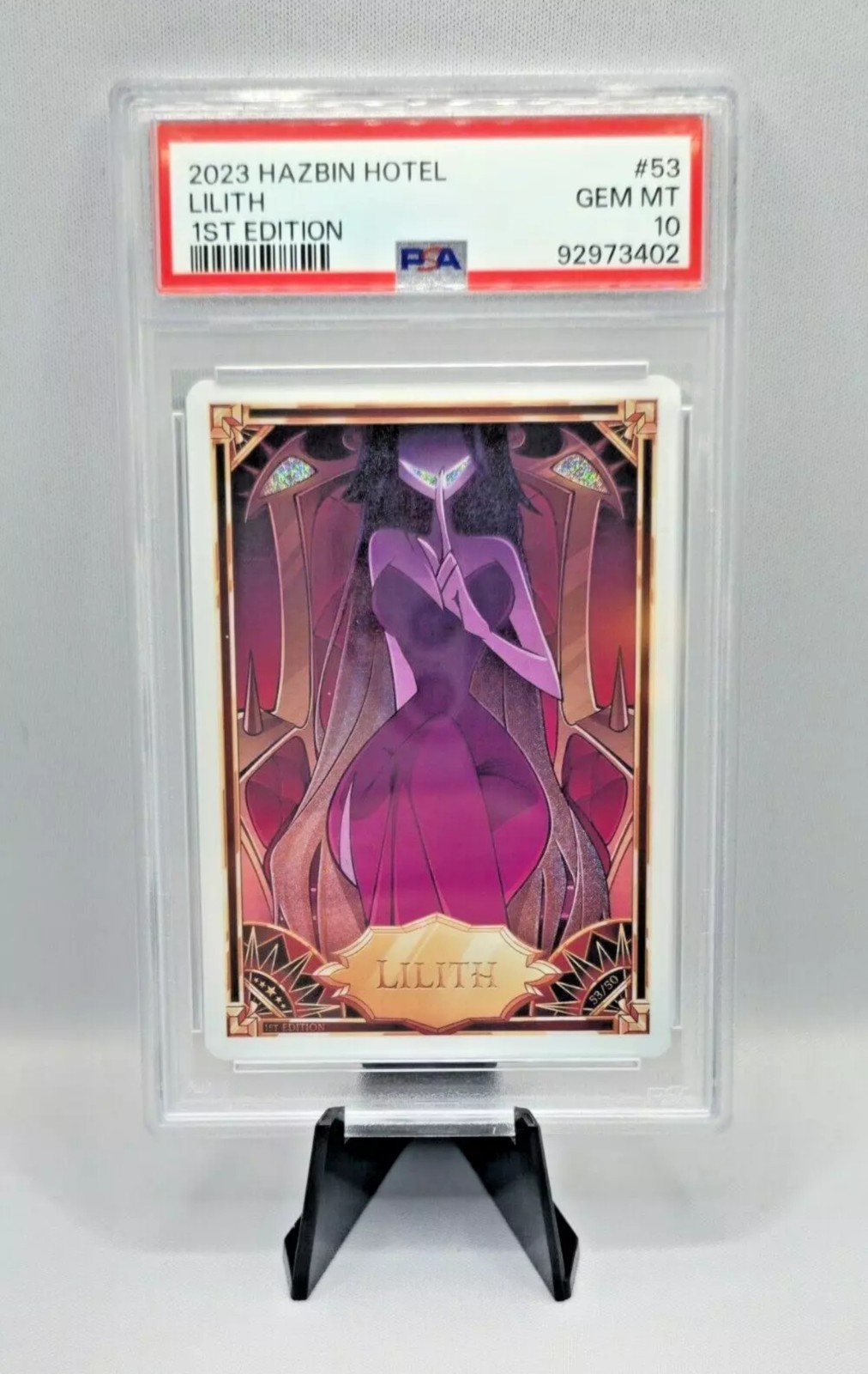 Hazbin Hotel Card - Lilith 53/50 SECRET RARE 1st Ed. PSA 10.  Make Offer.