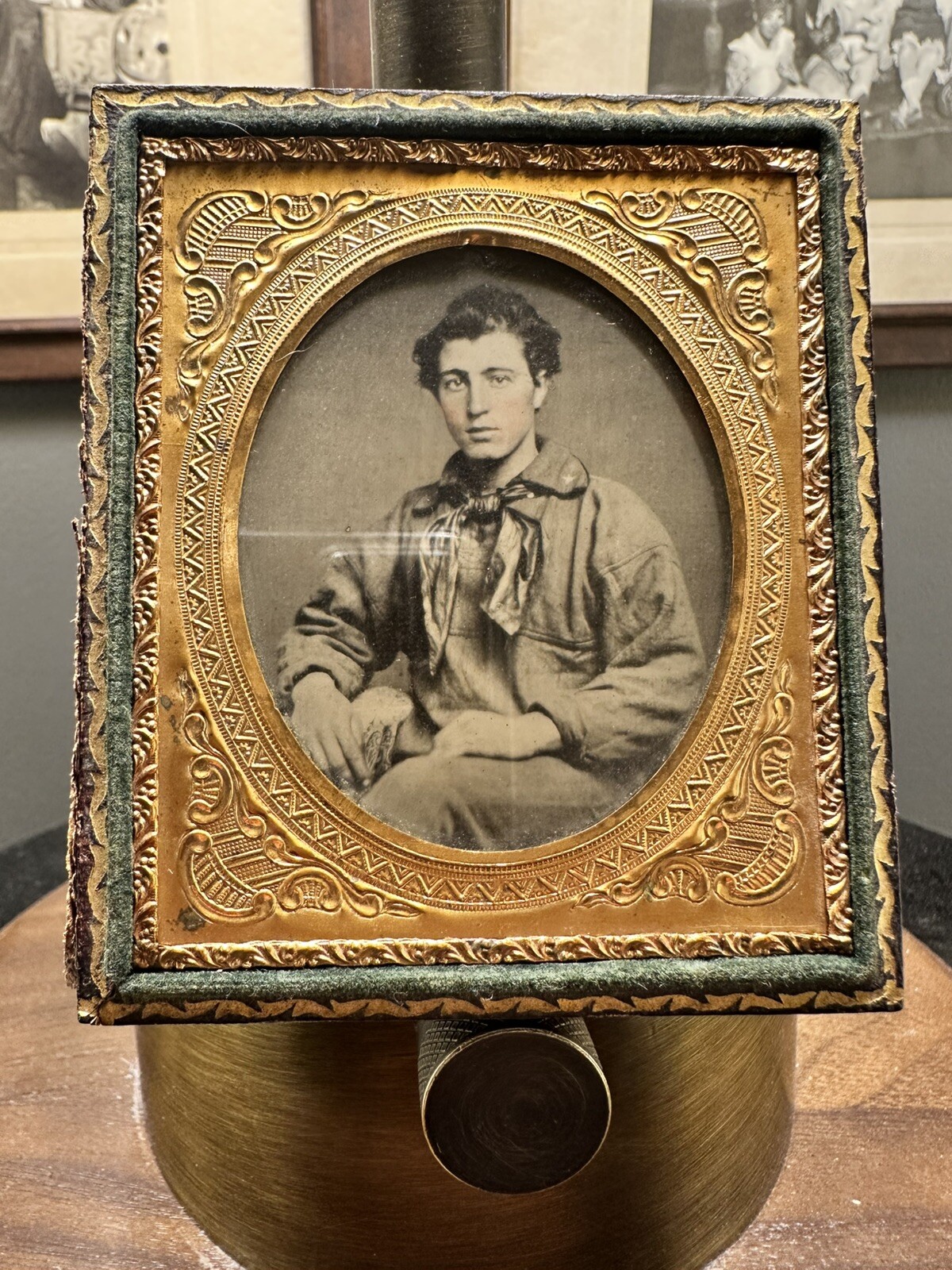 1/6 Plate Ambrotype Young Civil War Sailor Circa 1861 USN Navy Photo 1800s Rare 1/6 Plate Ambrotype Young Civil War Sailor Circa 1861 USN Navy Photo 1800s Rare
