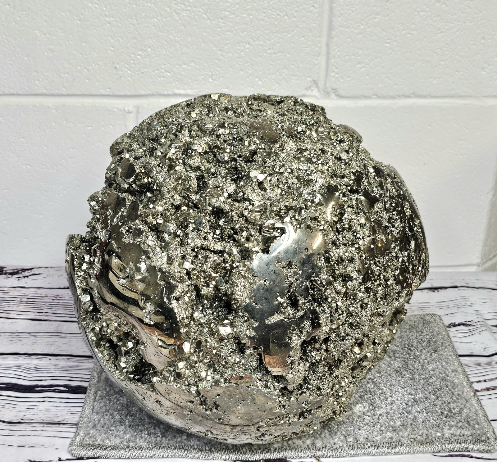 Extra Large Pyrite Crystal Sphere Extra Large Pyrite Crystal Sphere