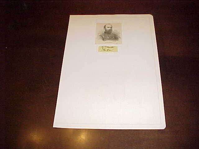 1800s Union General Rufus Saxton Autographed Signed Cut Civil War Massachusetts