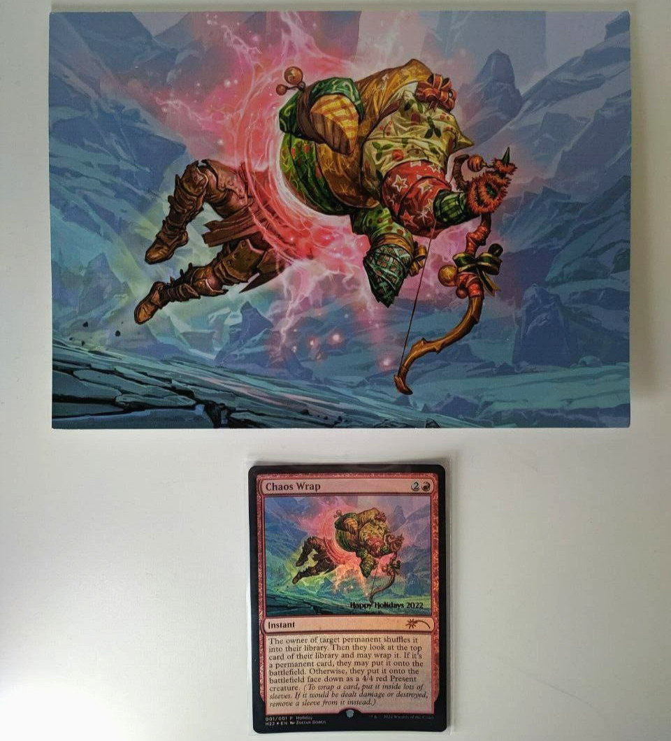 MTG Chaos Wrap 2022 Holiday Promo foil card X1 Magic the Gathering