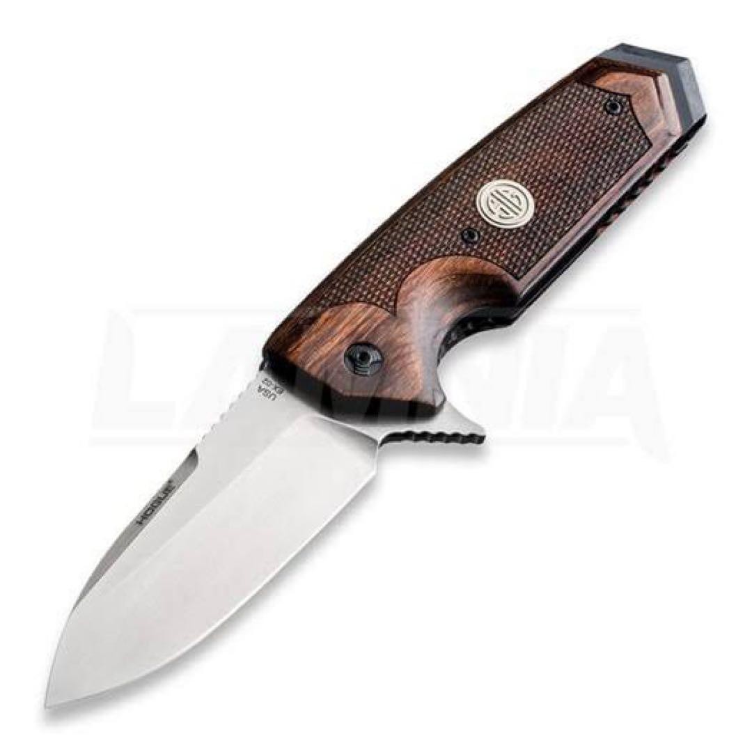 Hogue SIG K320 Folding Knife Stainless Steel Blade Wood Handle