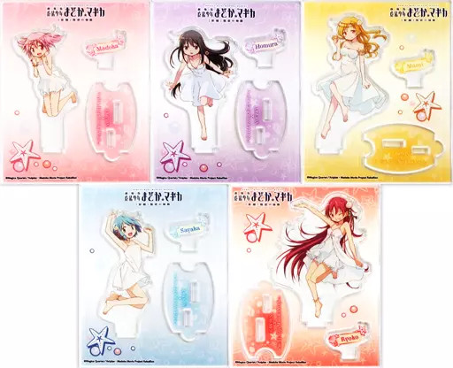 Puella Magi Madoka Magica Acrylic Stand Set of 5 Limited Edition Character Card