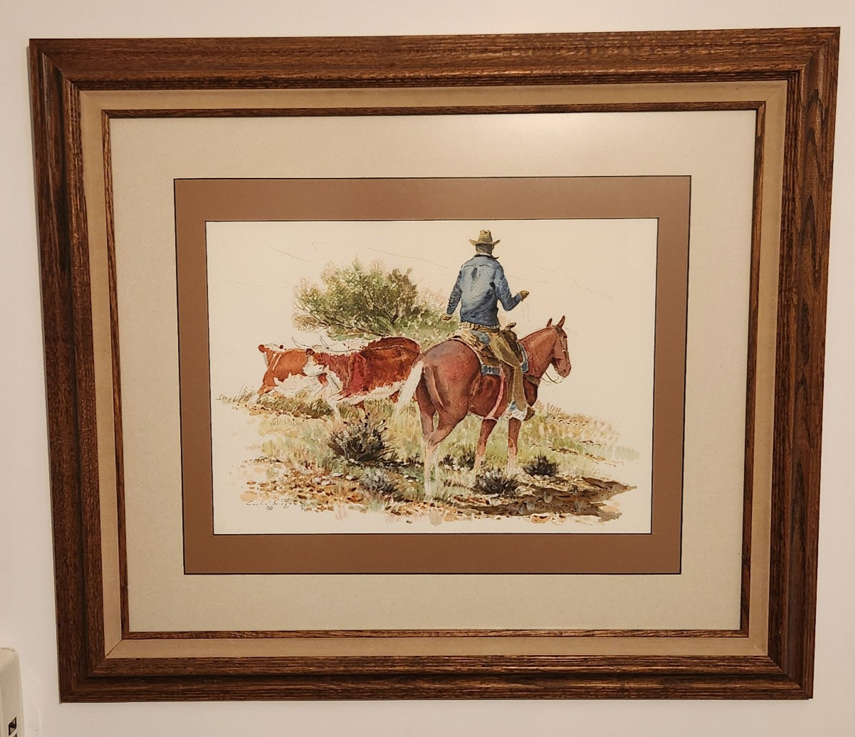 Curtis Wingate 1926-1982 Original Watercolor With 3 Ink Sketches & Estate Papers