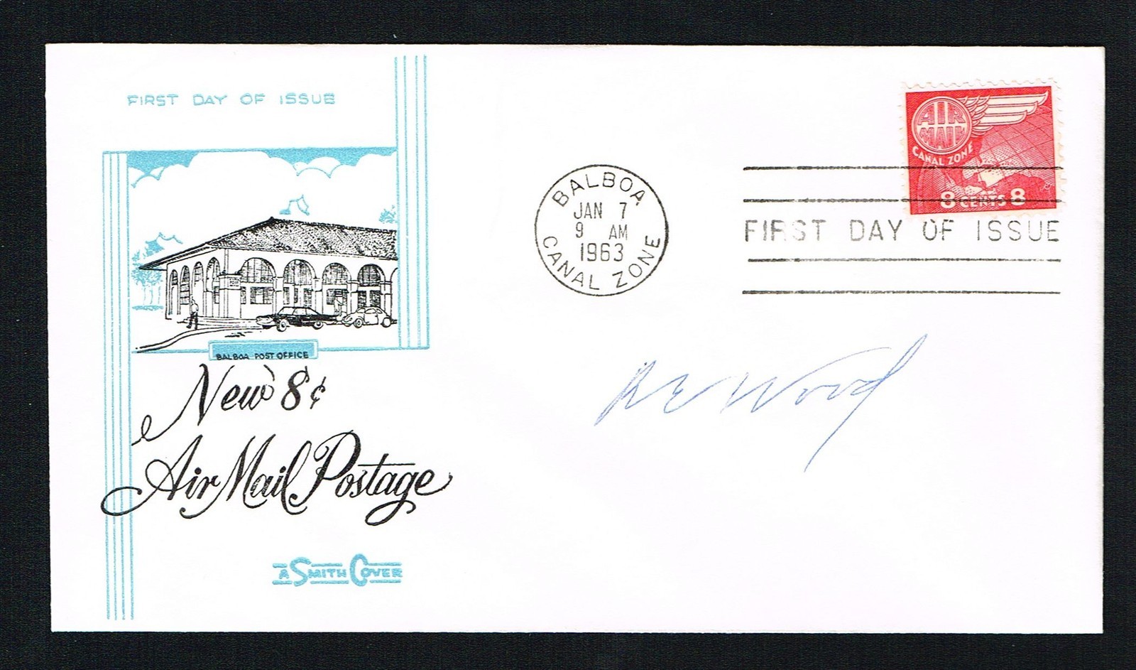 Robert E. Wood d 1969 signed autograph First Day Cover Sears VP Allstate Creator