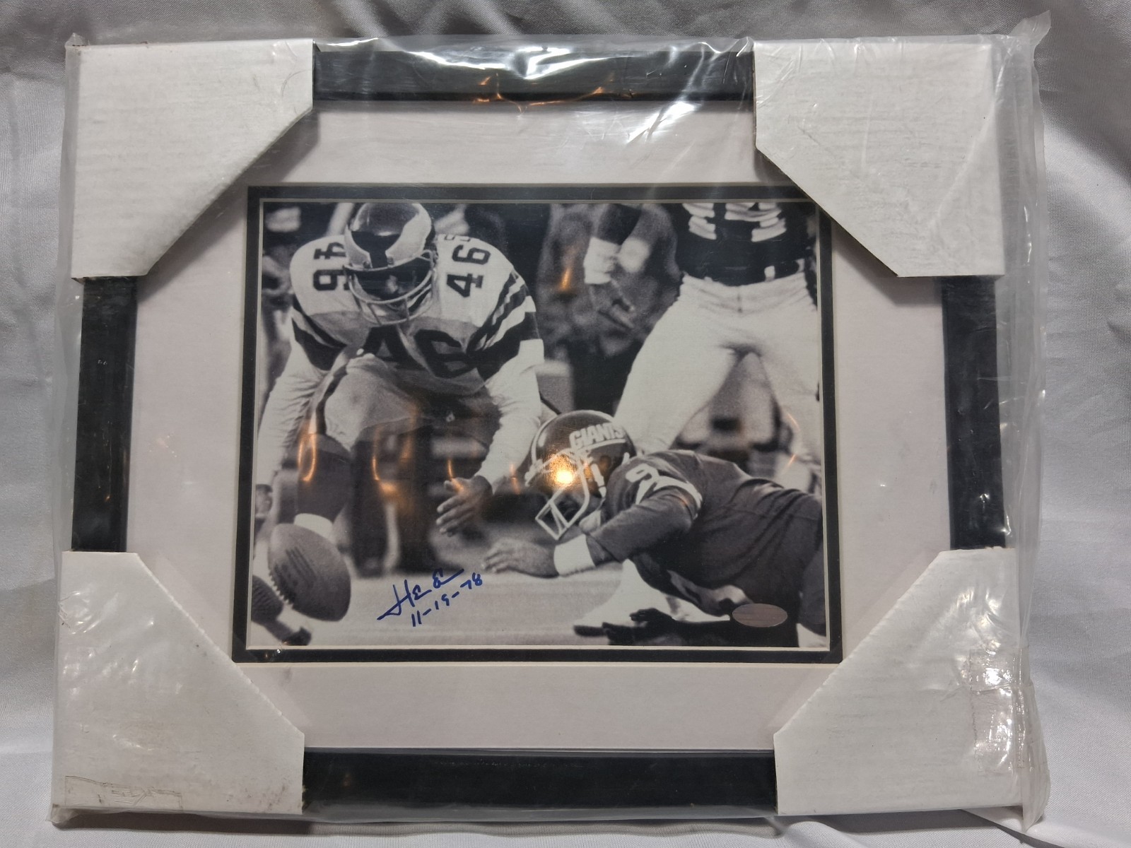 Herm Edward's Miracle At The Meadowlands Fumble Autographed With COA