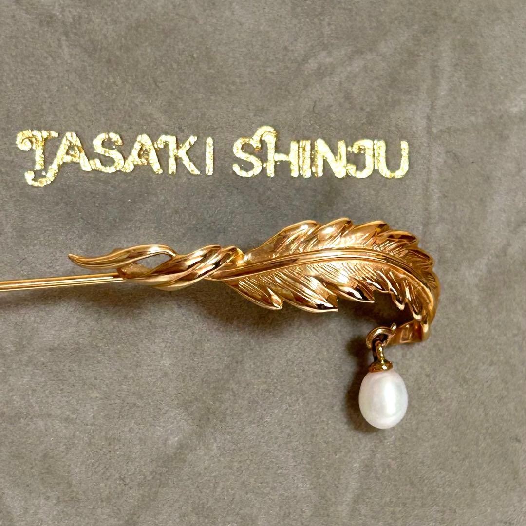 Tasaki K14 Akoya Pearl Pin Brooch Reuse Jewelry 75mm Tasaki K14 Akoya Pearl Pin Brooch Reuse Jewelry 75mm