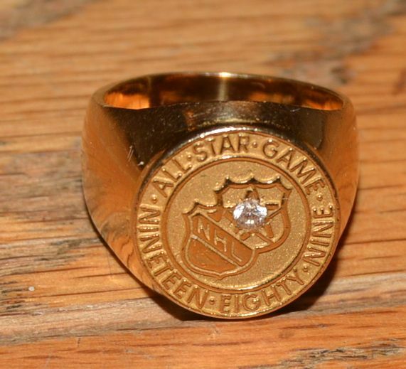 1989 NHL ALL STAR GAME BELONGED TO HALL OF FAMER 14K TIFFANY RING PLAYER ISSUED