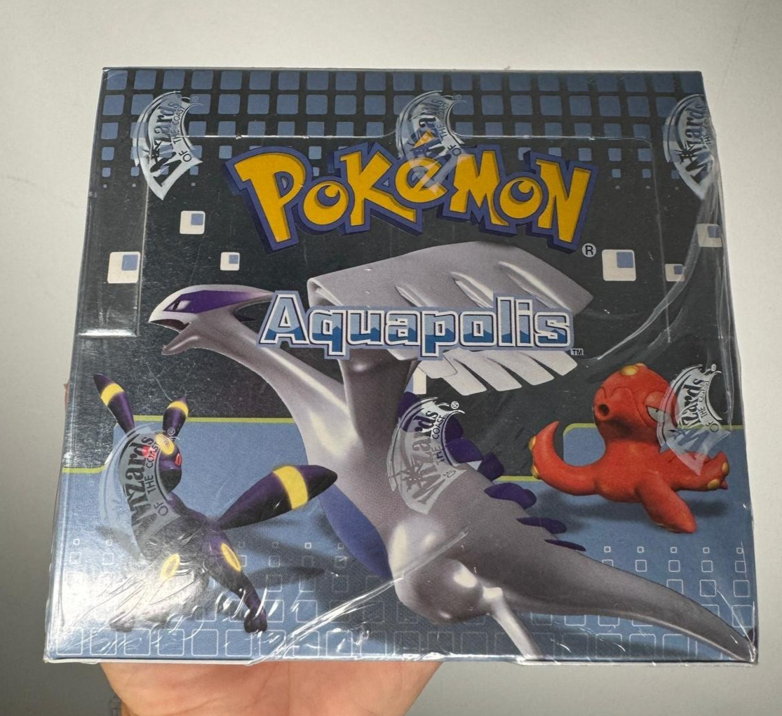 Pokemon Booster Box Aquapolis Sealed 2003 Italian 36 Envelopes