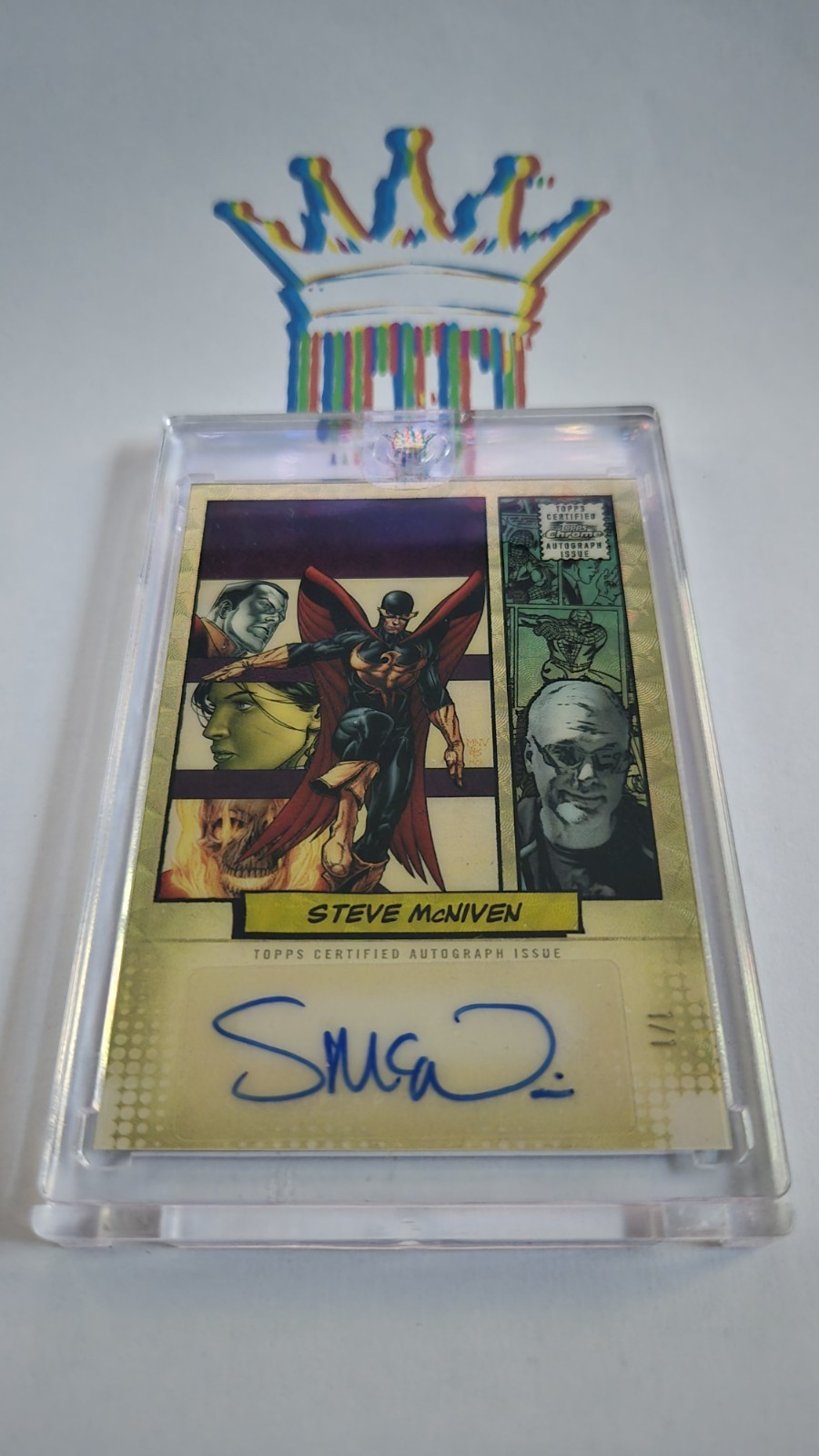 1/1 Steve McNiven - Marvel Topps Chrome 2024 - Superfractor *INFINITY RARE* ;) 1/1 Steve McNiven - Marvel Topps Chrome 2024 - Superfractor *INFINITY RARE* ;)