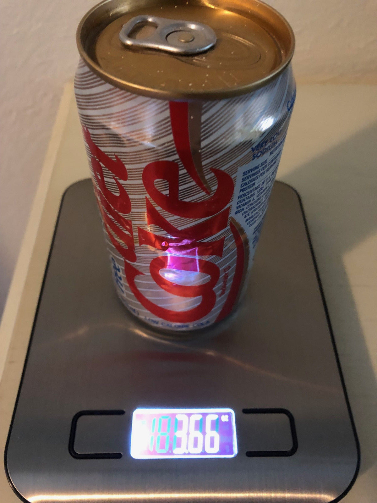 Diet Coke Can Factory Error Partially Filled and Unopened from the 1980's