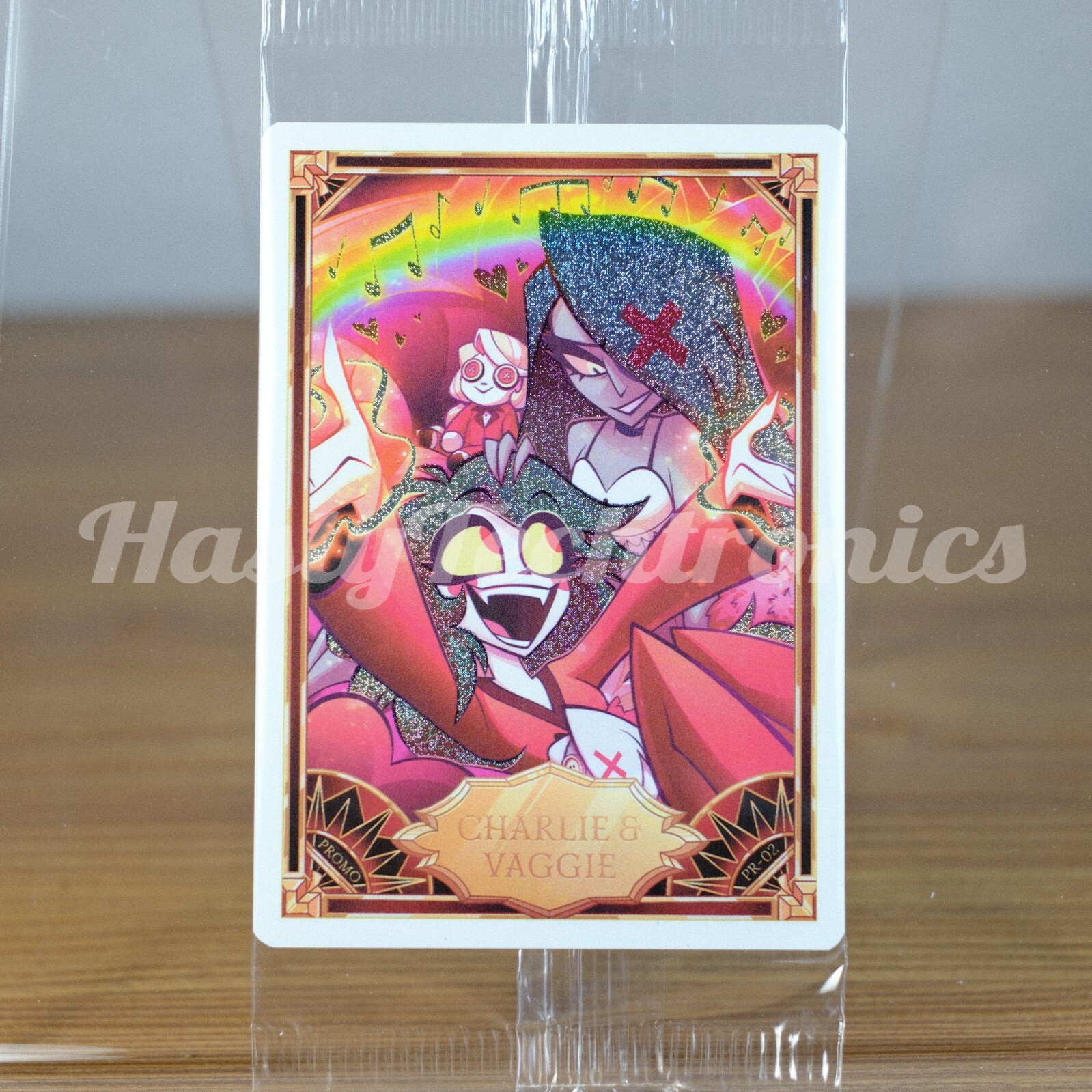 Hazbin Hotel Trading Card Charlie & Vaggie Foil Promo Card - Ready to ship Hazbin Hotel Trading Card Charlie & Vaggie Foil Promo Card - Ready to ship