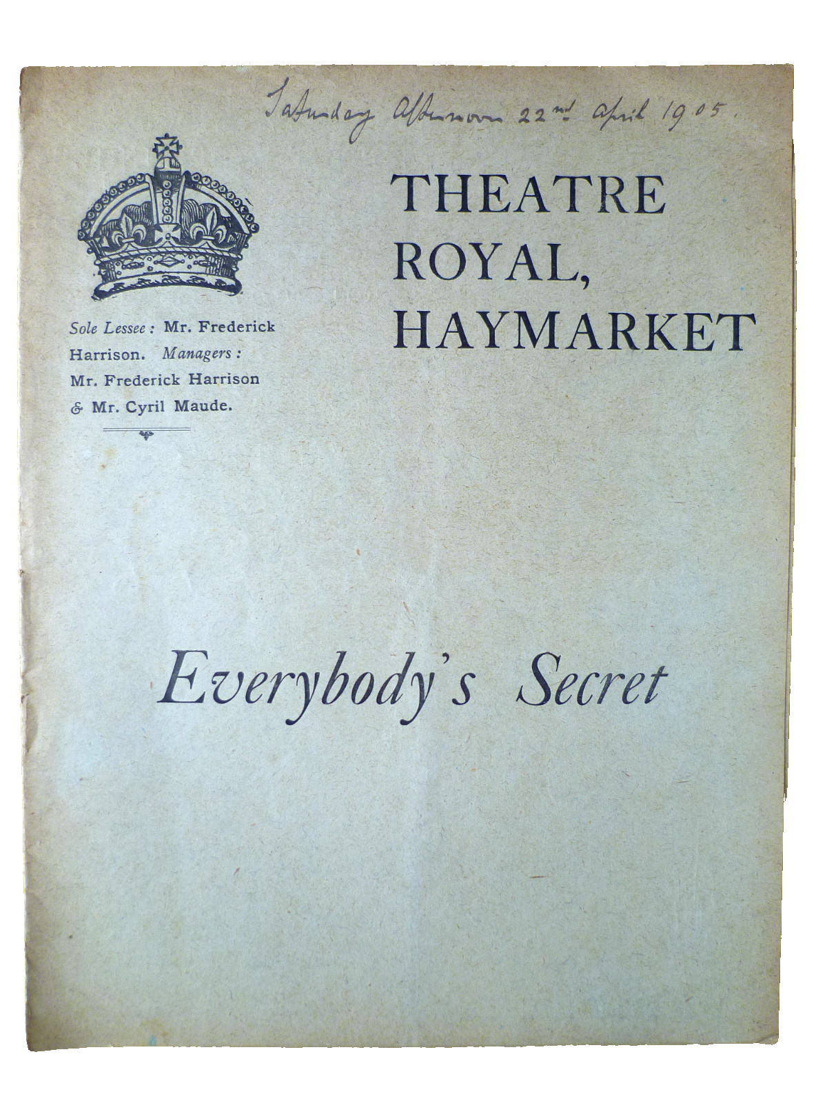 Everybody's Secret / The Monkey's Paw- Cyril Maude Henrietta Watson Adela Measor Everybody's Secret / The Monkey's Paw- Cyril Maude Henrietta Watson Adela Measor