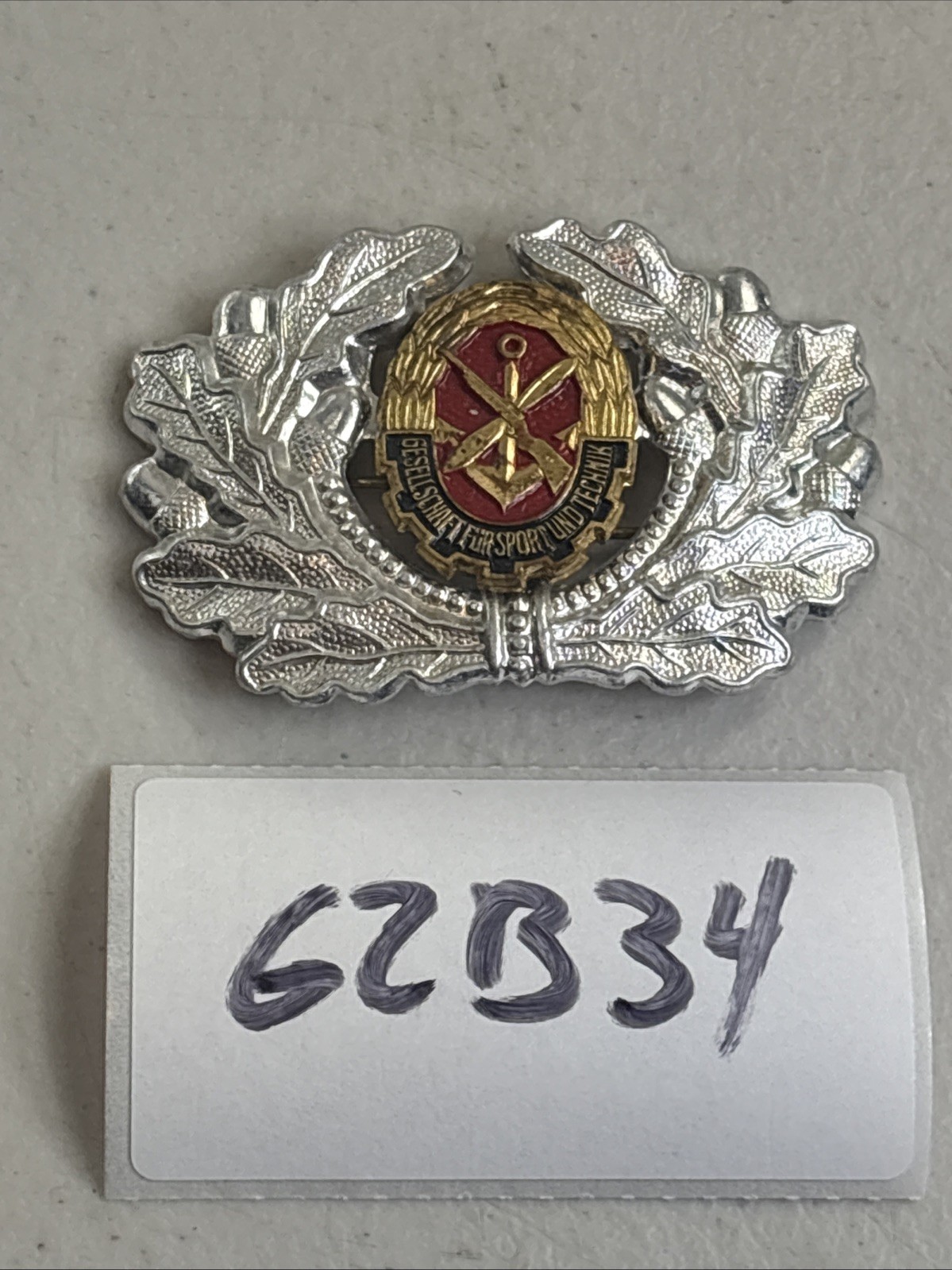 Badge German DDR NVA GST Gesellschaft für Technik Technology Sports Cap 62B34
