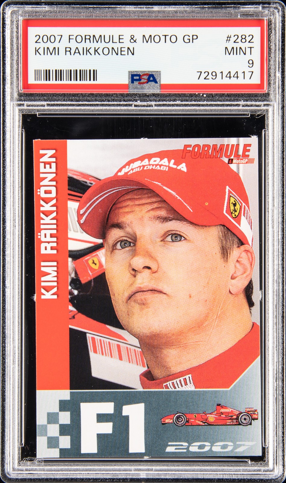 2007 FORMULE & MOTO GP #282 KIMI RAIKKONEN PSA 9