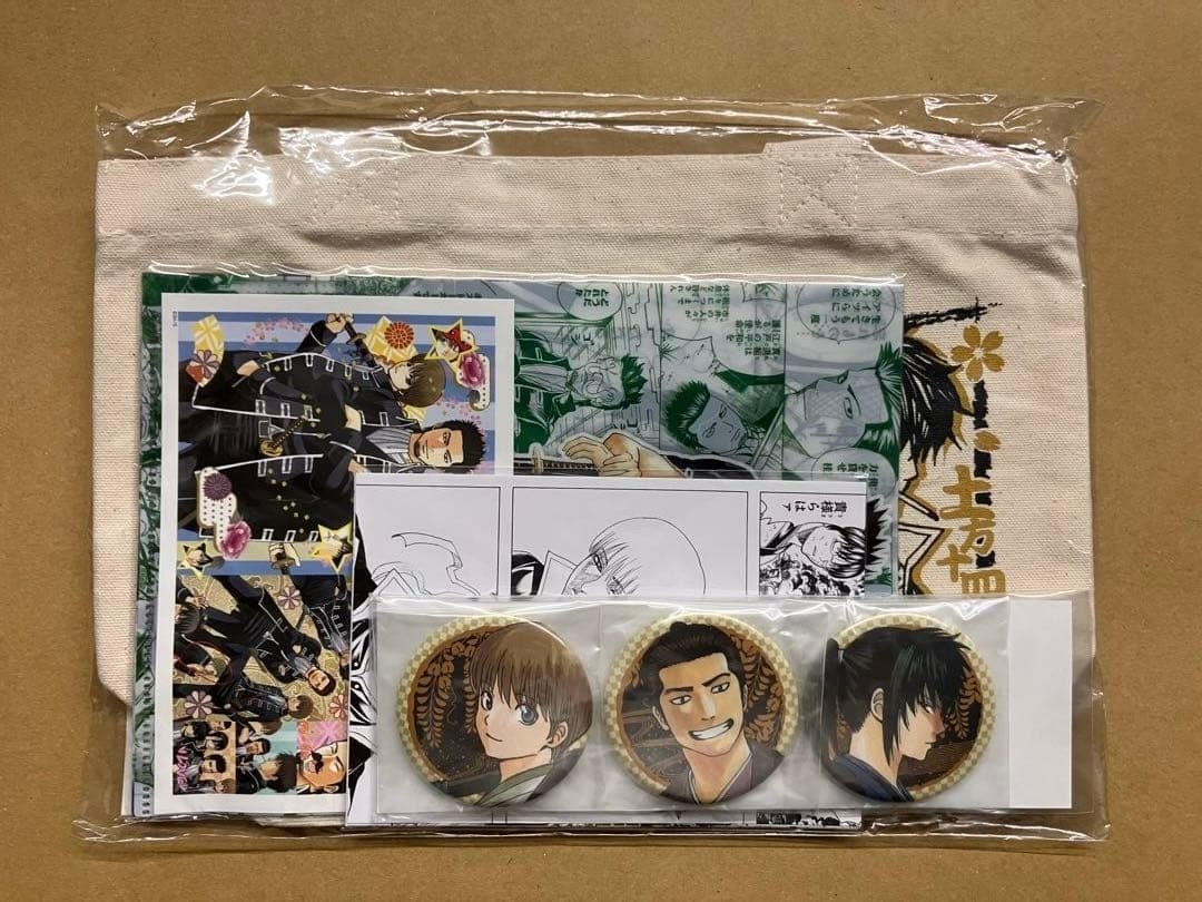 Gintama Exhibition Special Set Shinsengumi Ver Tote Clear File Postcard
