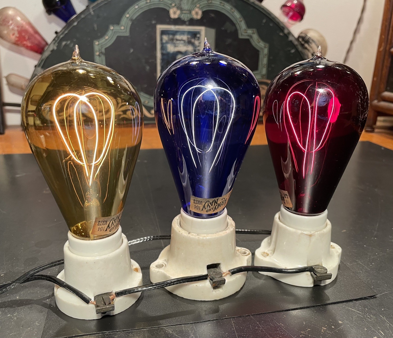 antique light bulb Thomson Houston bulb Edison bulb era WORKING x3 antique light bulb Thomson Houston bulb Edison bulb era WORKING x3