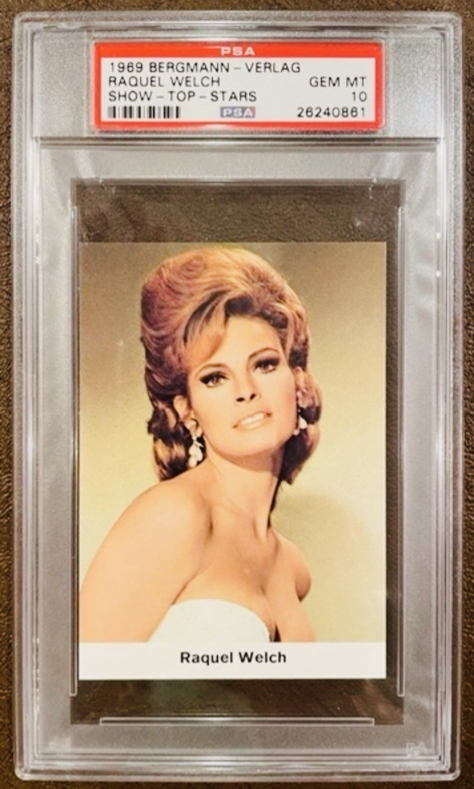 1969 Bergmann-Verlag Raquel Welch Pop 1 Highest Graded PSA 10 1969 Bergmann-Verlag Raquel Welch Pop 1 Highest Graded PSA 10