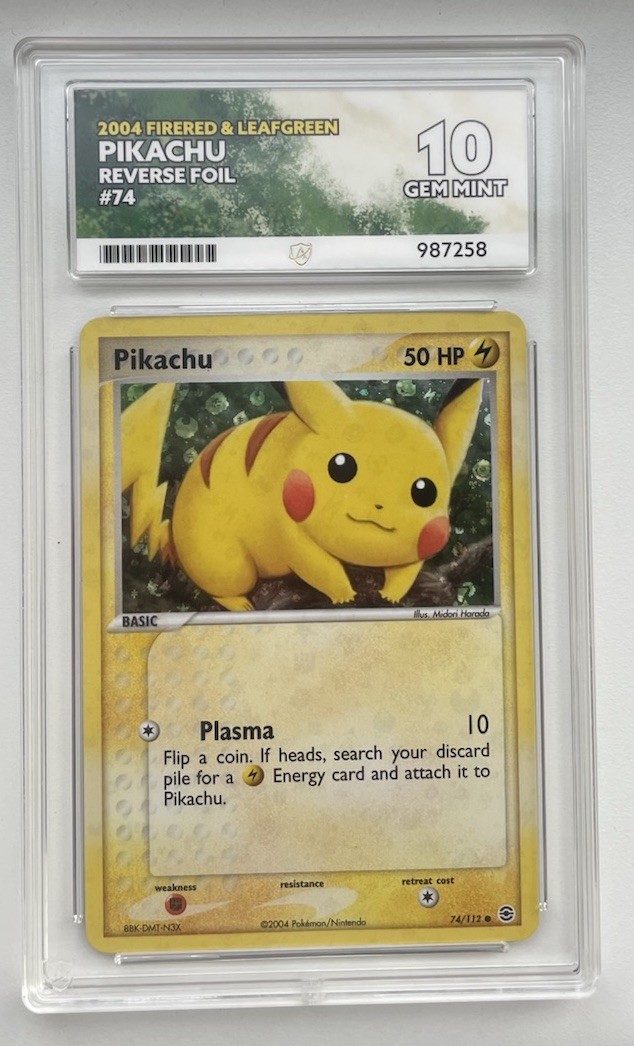 Pikachu EX FireRed & LeafGreen 74/112 Reverse Holo POP 1