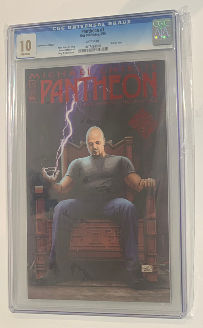 IDW Pantheon #1 Convention Michael Chiklis Variant Cover GEM 10 Graded CGC Comic IDW Pantheon #1 Convention Michael Chiklis Variant Cover GEM 10 Graded CGC Comic