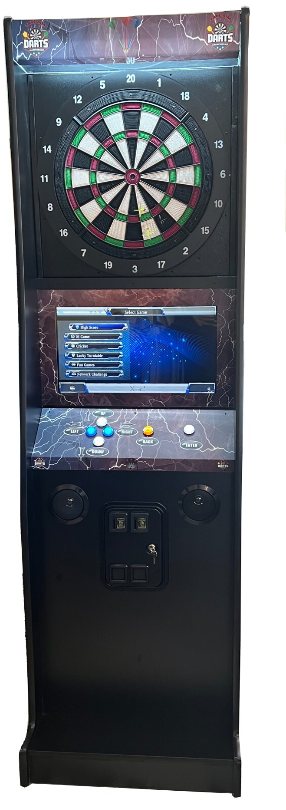 Take Aim Electronic Coin Operated Dart Board for commercial & home-LCD Monitor Take Aim Electronic Coin Operated Dart Board for commercial & home-LCD Monitor