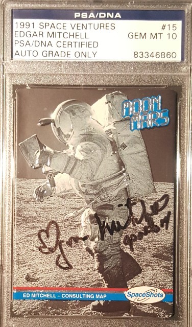 1991 Ed Mitchell Apollo 14 Space Ventures Moon Mars Signed PSA/DNA GEM MINT 10 1991 Ed Mitchell Apollo 14 Space Ventures Moon Mars Signed PSA/DNA GEM MINT 10