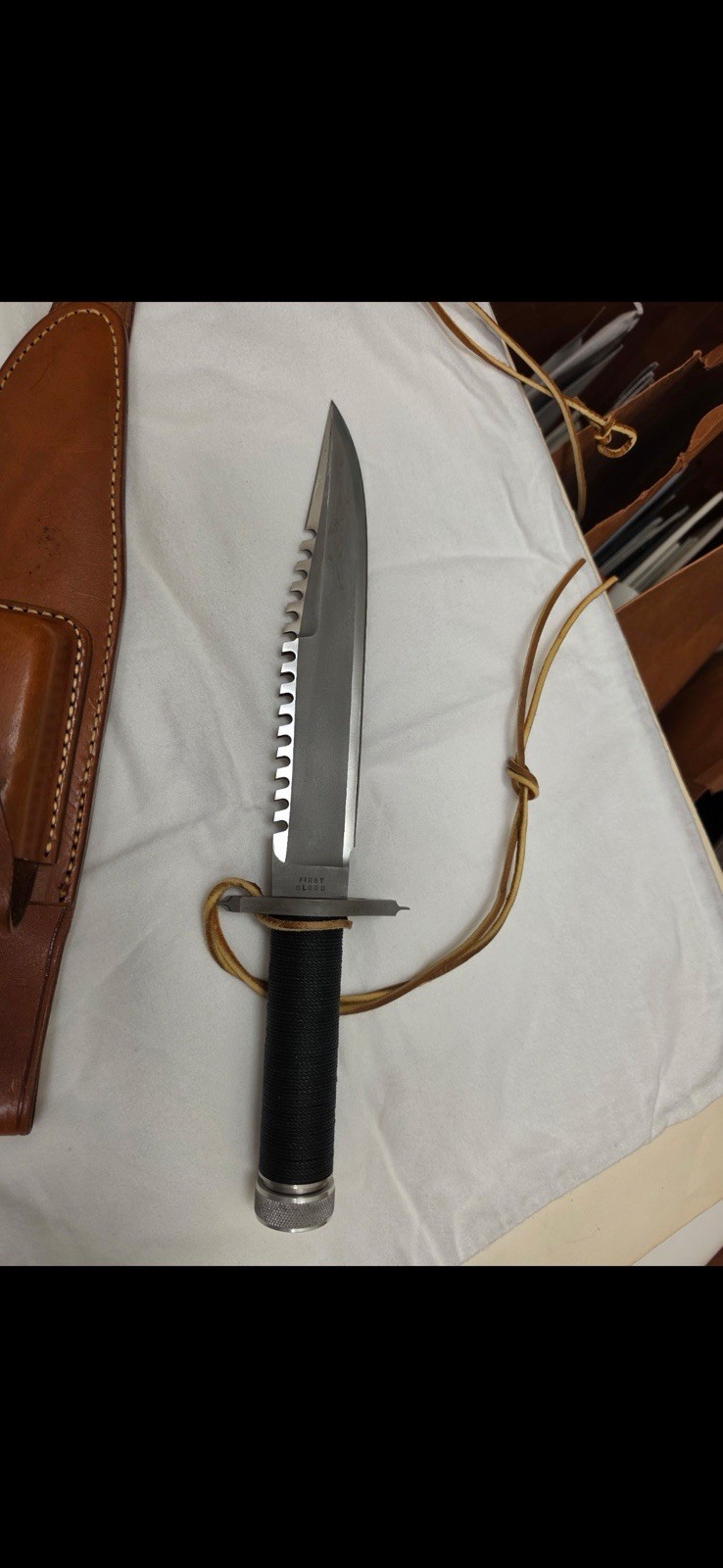 Rambo First  Blood  Knife 1 of 13 made by Jimmy Lile for movie 