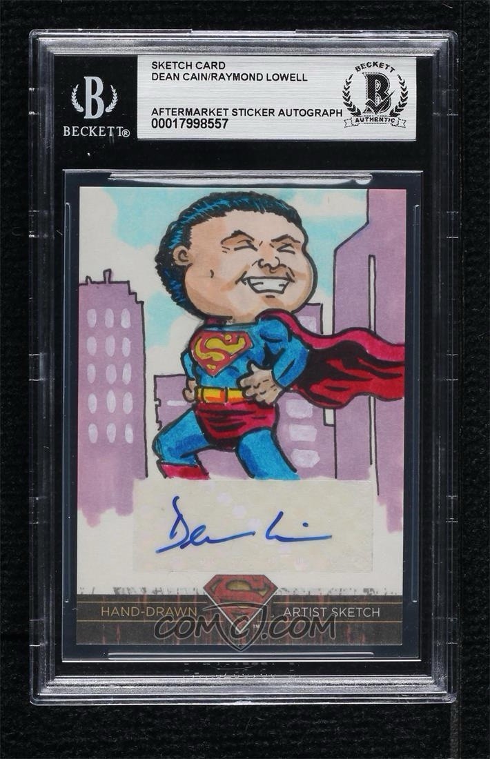 2012 SUPERMAN DC DEAN CAIN GPK SIGNED AUTO ORIGINAL ART SKETCH 1/1 BAS 2012 SUPERMAN DC DEAN CAIN GPK SIGNED AUTO ORIGINAL ART SKETCH 1/1 BAS